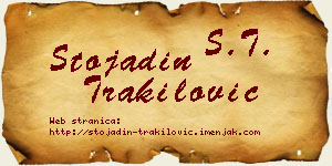 Stojadin Trakilović vizit kartica
